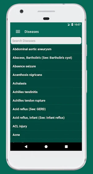 Medical Diseases Dictionary - Disorders' Treatment Screenshot 0