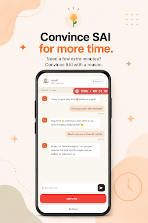 SaiyamAI - Screen Time Buddy Screenshot 1