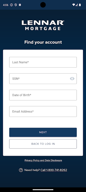 Lennar Mortgage Servicing Screenshot 1