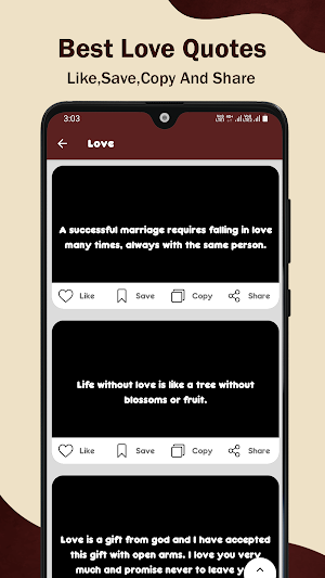 Quowish - Quotes, Wishes and S Screenshot 2