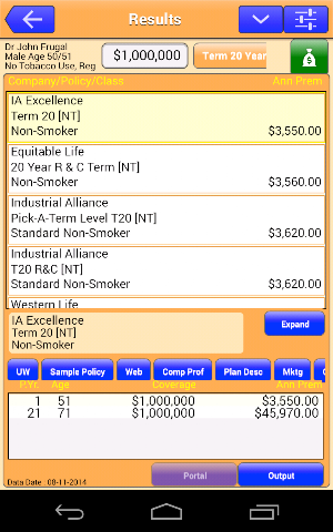 InteliComp life & term quotes Screenshot 2