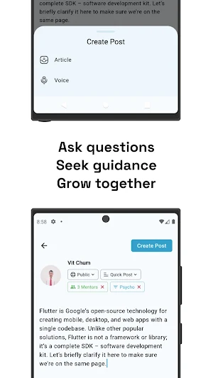 Mentor App Screenshot 1