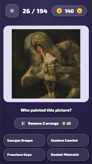 Art Quiz: Guess the Painting Screenshot 1