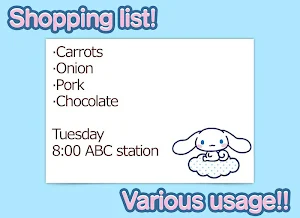 Notepad Cinnamoroll Screenshot 2