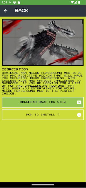 Melmod Chainsaw Man For Melon Screenshot 1