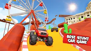 Mountain Climb Stunt : Mega Ramp Car Racing Games Screenshot 3