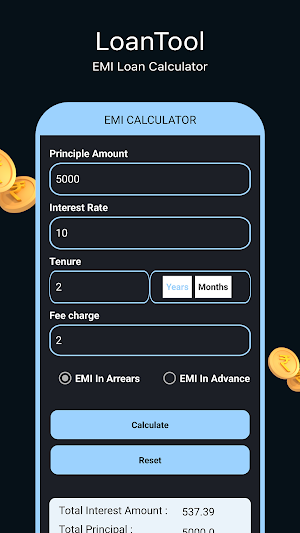 LoanTool : EMI Loan Calculator Screenshot 0