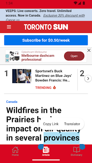 Canada News Feeds Screenshot 3