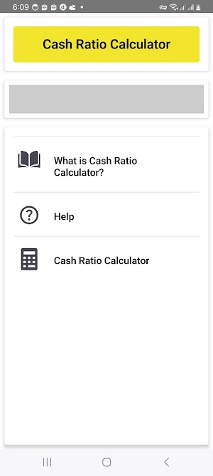 Cash Ratio Calculator Screenshot 0
