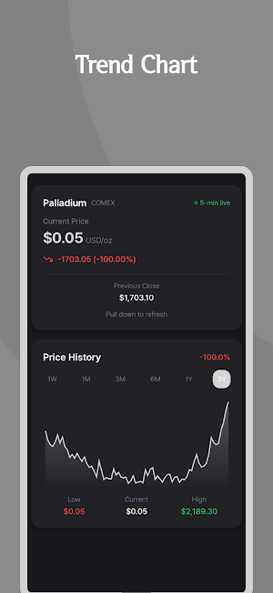 Paladium Price Live Screenshot 2
