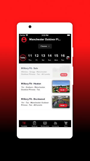 Manchester Outdoor Fitness Taz Screenshot 2