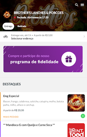 BROTHER S LANCHES & PORCOES Screenshot 0