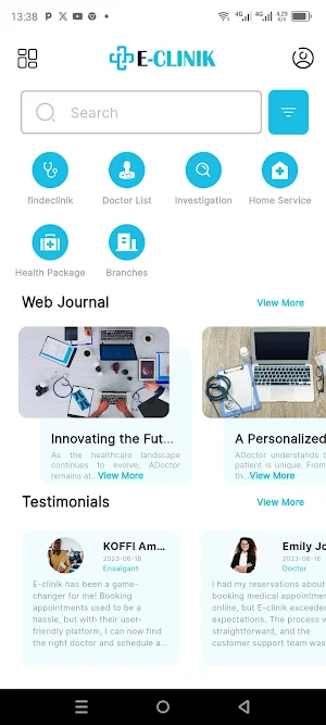 E-clinik Screenshot 1