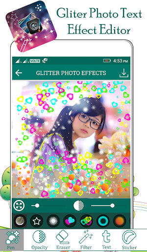 Glitter Photo Text Effect Screenshot 1