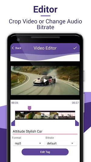 Video to Mp3 cutter- video converter Screenshot 1