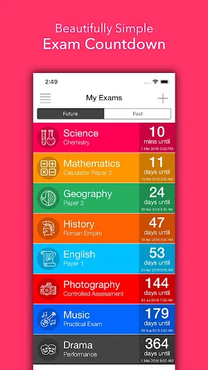 Exam Countdown Lite Screenshot 0