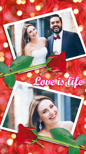 Romantic couple photo frame Screenshot 0