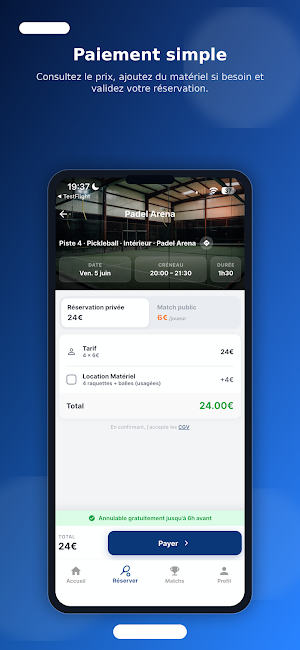 Padel Arena Vendôme Screenshot 2