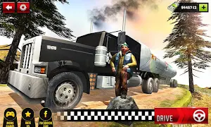 Oil Tanker Truck Driving Simulator: Hill Transport Screenshot 0