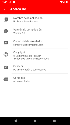 Un Sentimiento Popular Screenshot 1