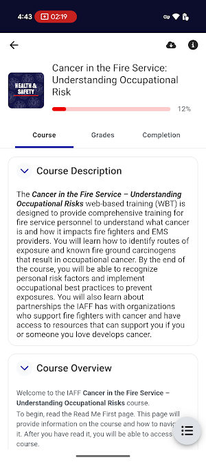 IAFF Training Screenshot 2