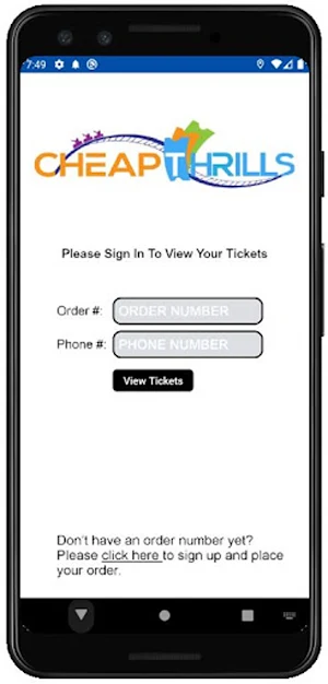 Cheap Thrills Tickets Screenshot 0