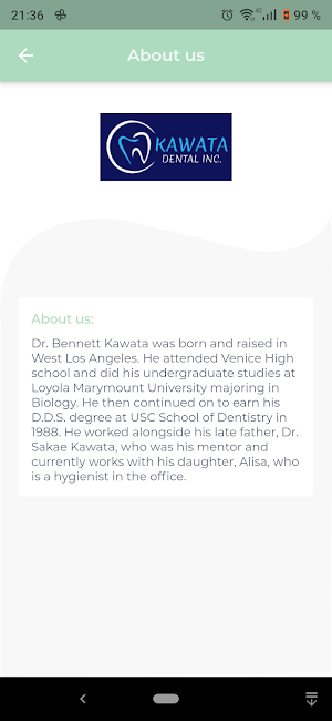 Kawata Dental Inc. Screenshot 2