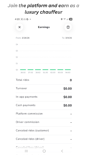LLUX Chauffeur Screenshot 2