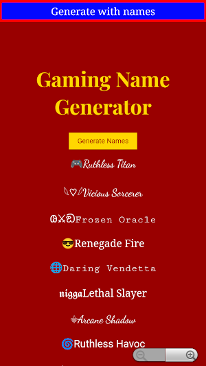 Gamer NickName Generator Screenshot 3