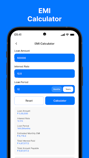 LoanBig - EMI Loan Calculator Screenshot 1