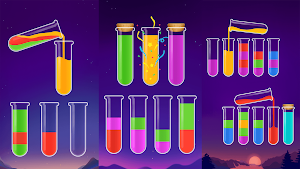 Water Sort Color Puzzle Game Screenshot 1