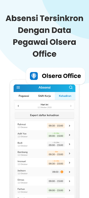 Olsera Attendance Screenshot 3