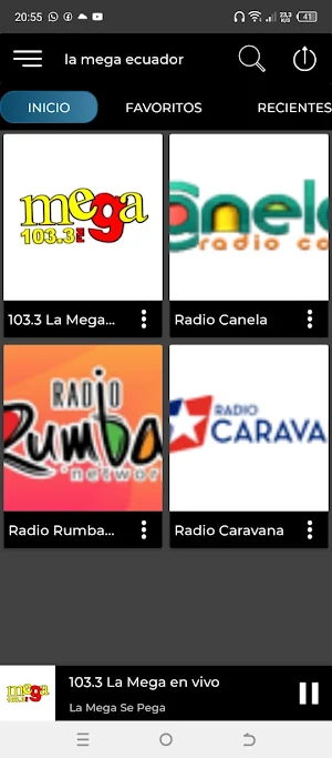 La Mega 103.3 cuenca Screenshot 3