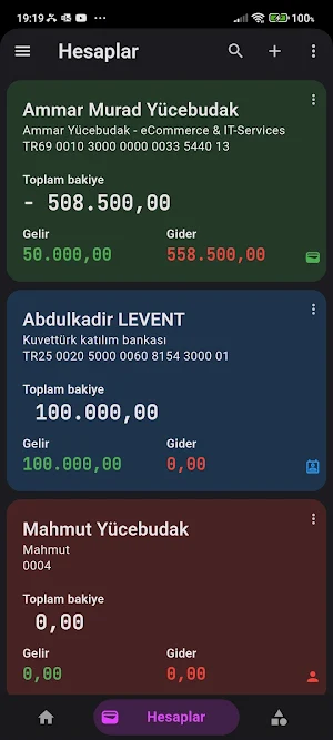Gelir Gider Takip Screenshot 2