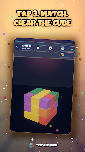 Triple 3D Cube Screenshot 0