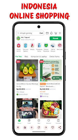 Indonesia Online Shopping Screenshot 0