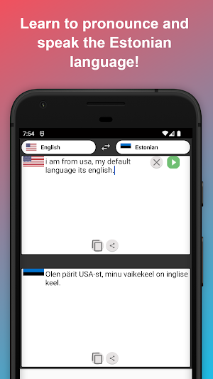 English to Estonian Translator Screenshot 1