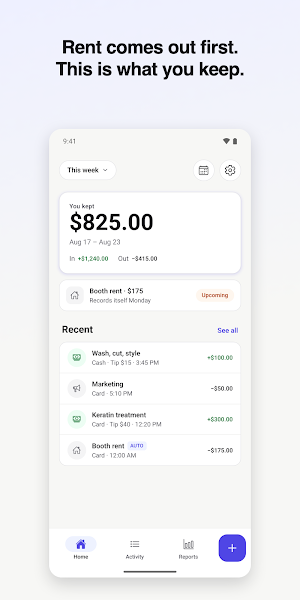 Chairly: Booth Rent Tracker Screenshot 0