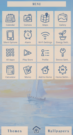 Yacht at Sea Theme +HOME Screenshot 1
