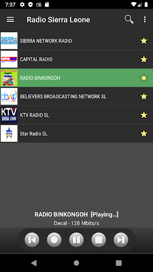 RADIO SIERRA LEONE :  Online Sierra Leonean Radios Screenshot 1