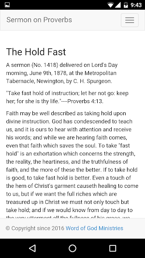 Sermon on Proverbs CH Spurgeon Screenshot 1