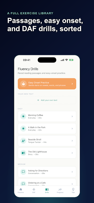 Stuttering Speech Practice DAF Screenshot 2