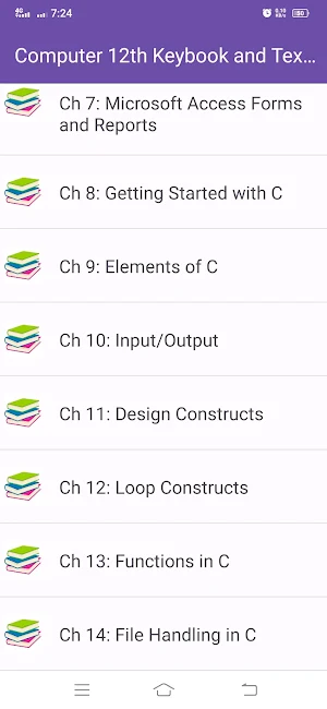 Computer 12th Key and Textbook Screenshot 2