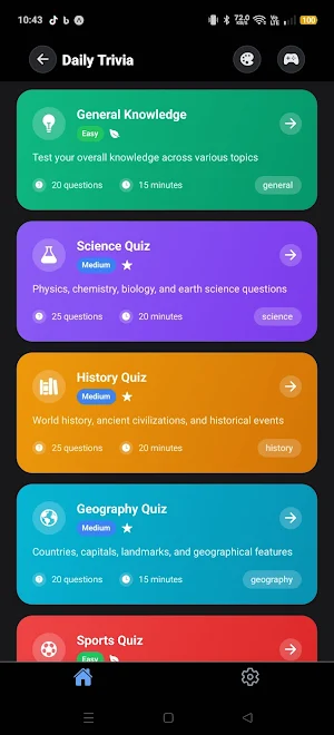 Trivia Test Pro Screenshot 1