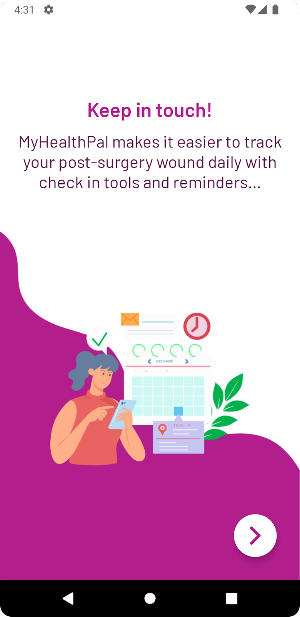 MyHealthPal Patient Screenshot 1