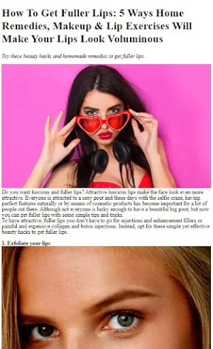 Pouty Lips Tips & Exercises Screenshot 1
