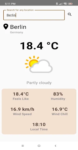 Weather Screenshot 2