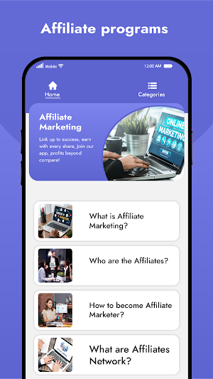 Affiliate marketing beginners Screenshot 1