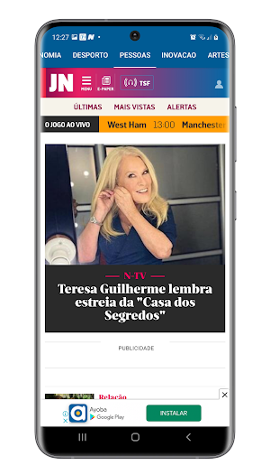 Jornal de Notícias Screenshot 2