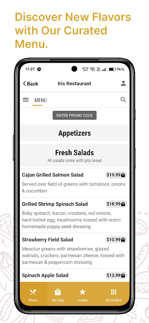 Iris Restaurant Screenshot 1